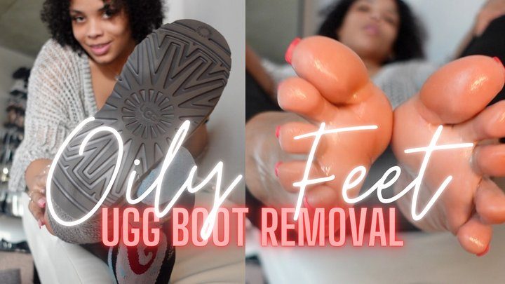 Mamarican - Ugg Boot Removal with Oily Feet