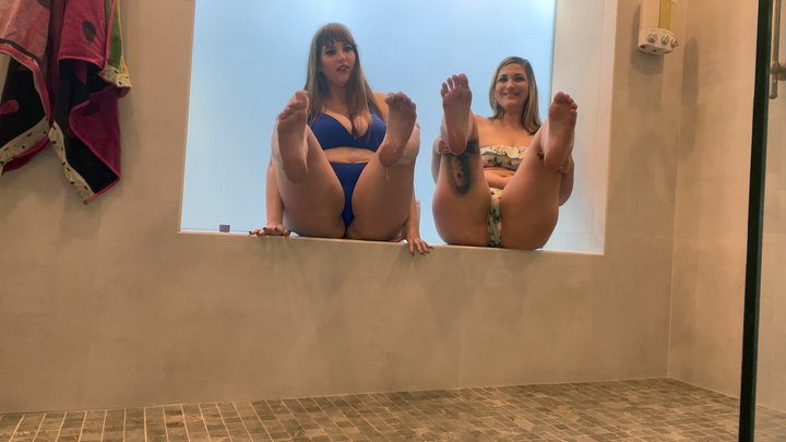 Addicted To Ayla - OILY SHOWER SOLES JOI WITH LEA 1080p