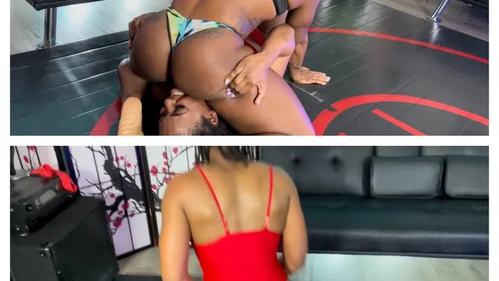 Cj Films - Chazzie vs Sugar Diamond in a Facesitting Wrestling Match
