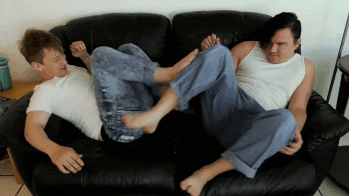 Manpuppy - Rolling Around Feet Fight - CUSTOM VIDEO - Elis Ataxxx - Leo Blue - Manpuppy - MP4 720