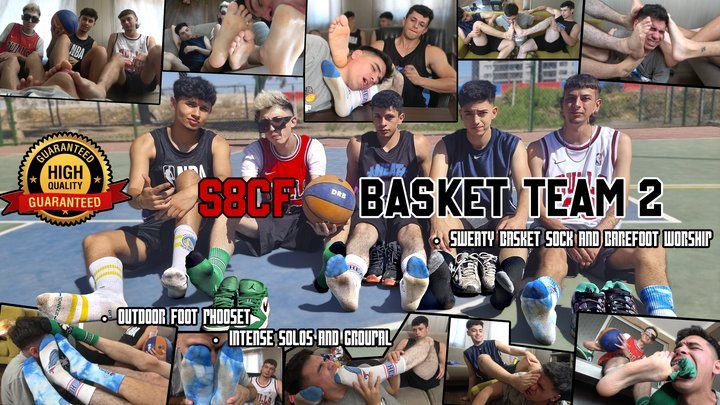 Str8crushfeet - second str8crushfeet Official basket team - the job of the water boy is to wash our feet and socks with his tongue after the games
