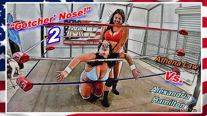 Modest Moms Wrestling - Gotcher' Nose! 2