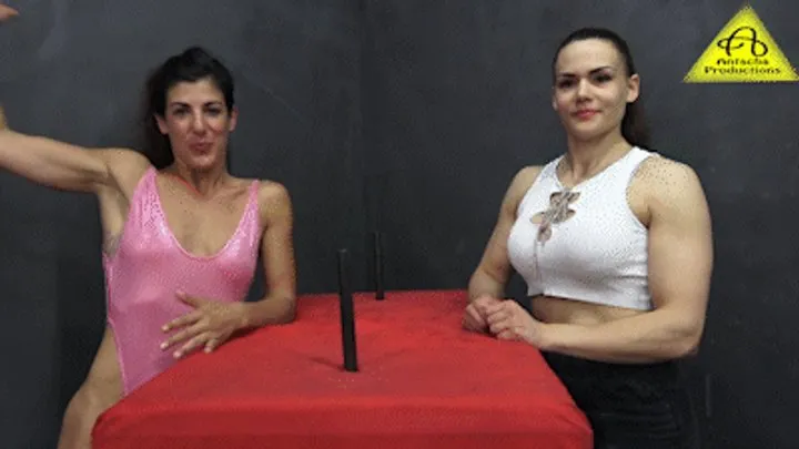Antschas Wrestling And Fetish Store - Armwrestling Dolly vs Bianca