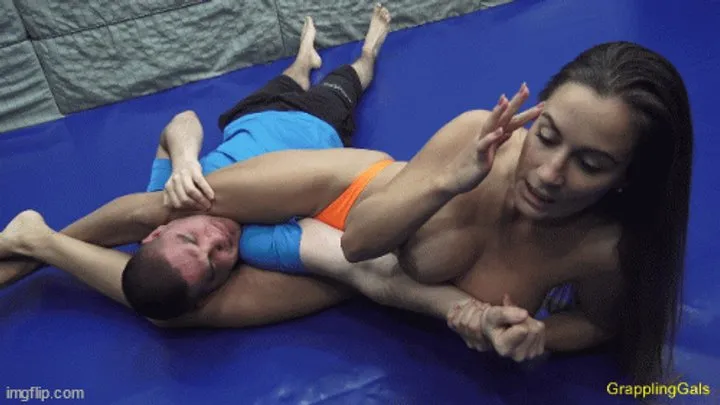 Grappling Gals - GR 416 Amanda vs Blind Date! mp4
