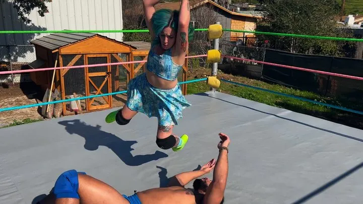 Butt Wrestling Inc - Morrigan Vs Mike Singles match