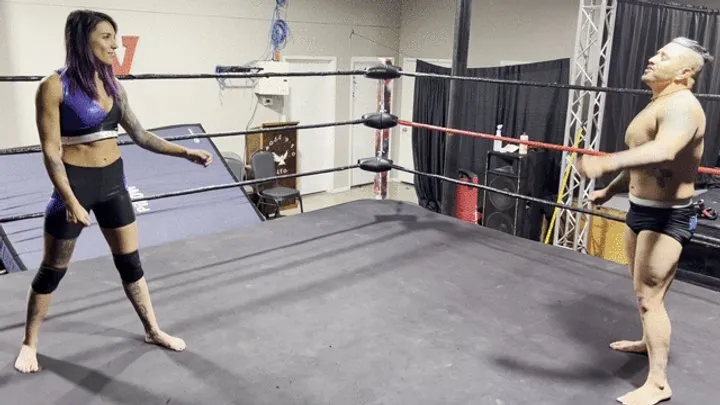 Pandemic Pro Wrestling - Vinnie teaches the new girl a lesson!
