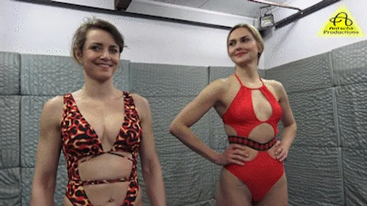 Antschas Wrestling And Fetish Store - Xena vs Ginger competitive female wrestling