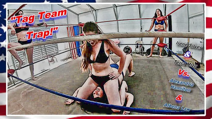 Modest Moms Wrestling - Tag Team Trap! WMV