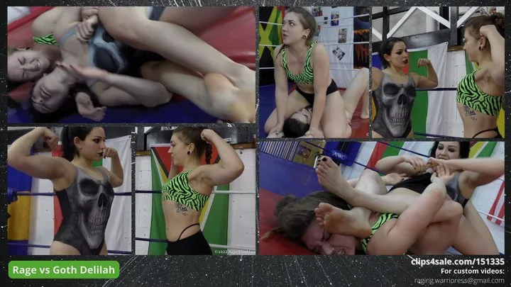 Rage Shieldmaiden Wrestling - Rage vs Goth Delilah |mp4|HD|