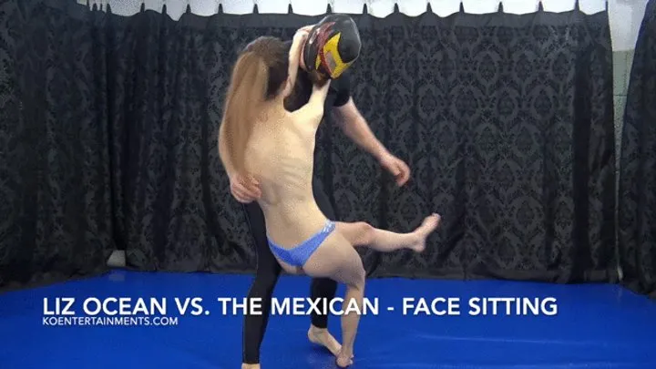 European Fight Club Mixed Wrestling - Liz Ocean vs The Mexican - Face Sitting