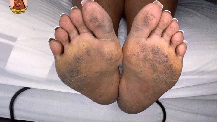 Goddessmonay - Big Dirty Ebony Feet by GoddessMonay