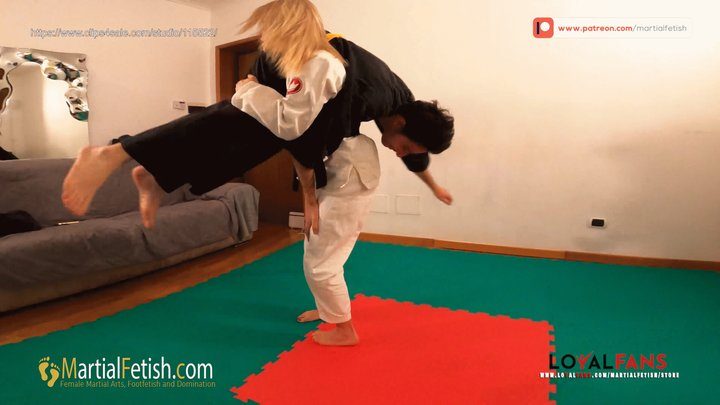 Martial Fetish - Pamela white gi bjj domination