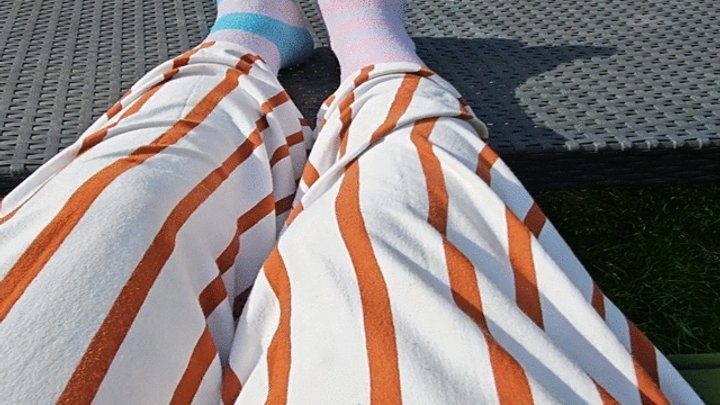 Justelocin - Sunbathing Because My Sexy Hairy Legs And Feet Could Use Some Colour