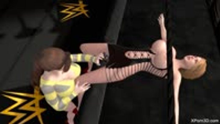 Thescenes - FEMALE WRESTLING Combat - 3D Hentai - Hot Busty Babes Fighting - Full HD MP4 1080p