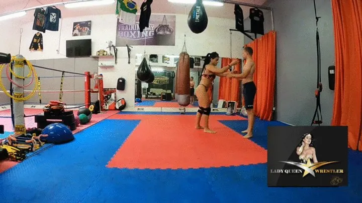 Frany Queen Wrestling - Wrestling Match with a judo athlete