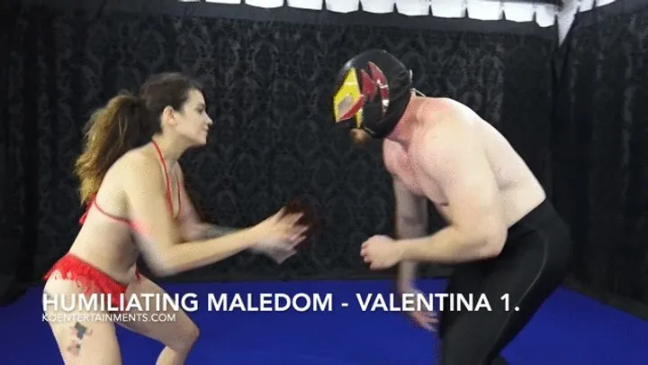 European Fight Club Mixed Wrestling - Humiliating Maledom - Valentina 1