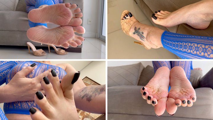 Goddess Grazi Only - Cum for My BIG feet - Goddess Grazi