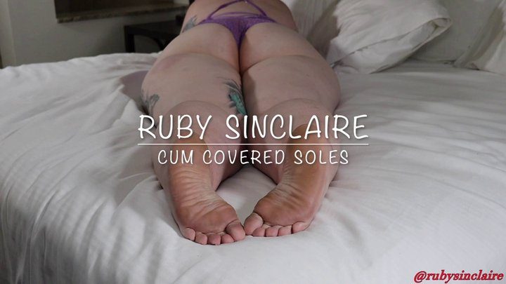 Rubysinclaire Bbw Clips - Cum on Ruby Sinclaires pretty soles and feet wmv