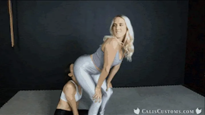 Cali Logans Little Clips - The Stinkface Challenge: Cali and Cadence wrestle for submissions and face sit punishment (mob)