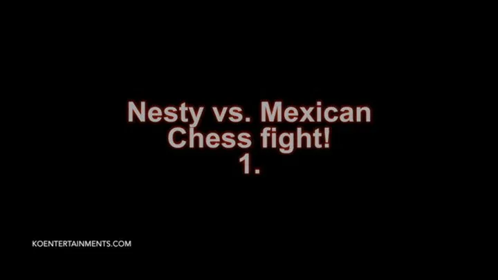 European Fight Club Mixed Wrestling - Nesty vs The Mexican - Nude Chess Fight