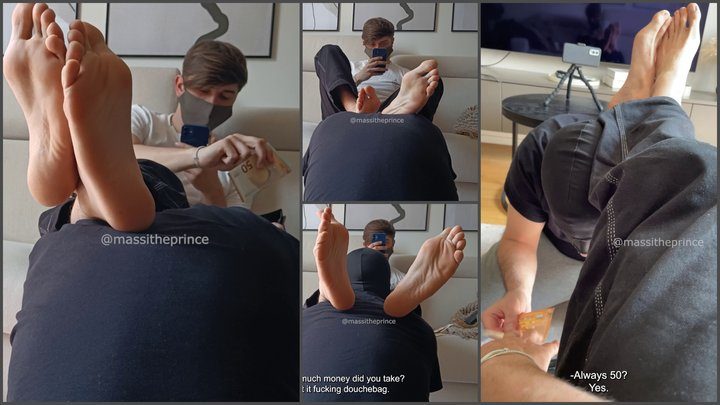 Massitheprince - Emptying my cashfag's wallet and using him as footstool