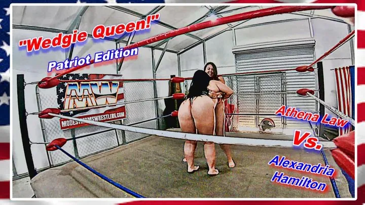 Modest Moms Wrestling - Wedgie Queen! - Patriot Edition WMV