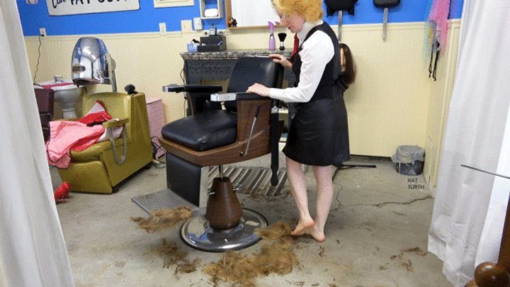 Kittys Fetish World Wam Braces Feet - Bare Dirty Feet and Freshly Cut Hair and Stockings and Heels