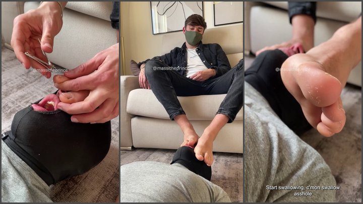 Massitheprince - Slave eating my toenails