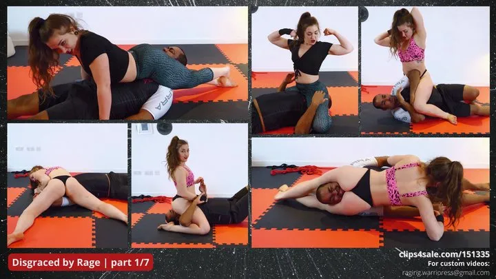 Rage Shieldmaiden Wrestling - Disgraced by Rage | part 1~7 |mp4|HD|