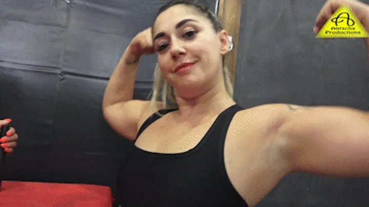 Antschas Wrestling And Fetish Store - Armwrestling Iron vs Xena Wild