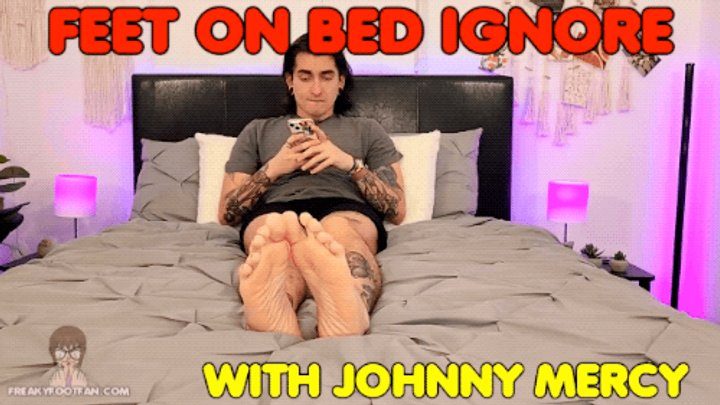 Freaky Foot Fan - Feet on bed ignore - Johnny Mercy - HD 720 MP4