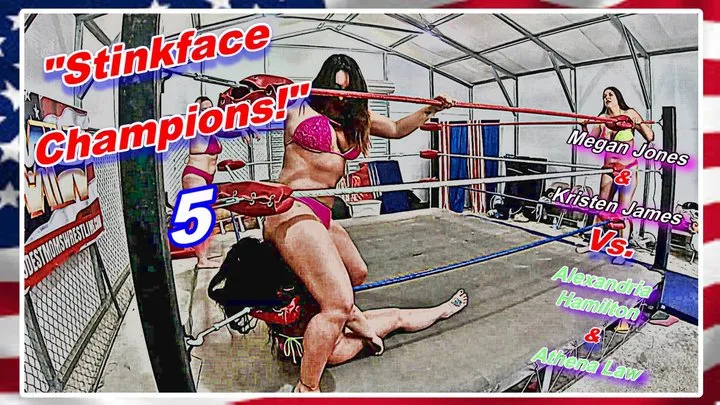 Modest Moms Wrestling - Stinkface Champions! 5