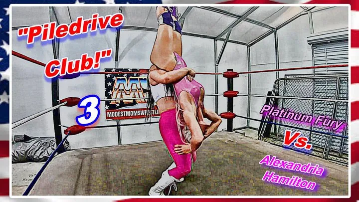 Modest Moms Wrestling - Piledrive Club! 3