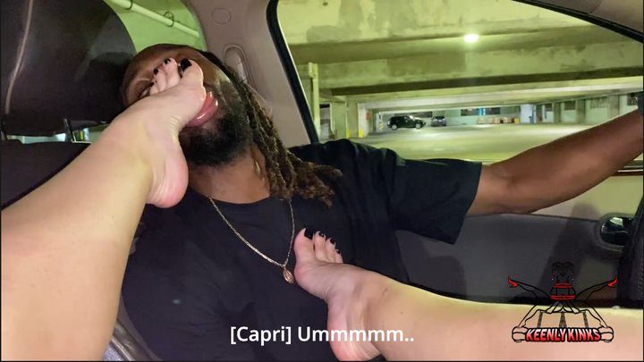 Keenlykinks - Smelly Foot Worship In Driver's Seat