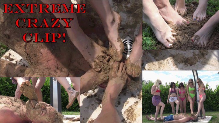 Divine Goddess Gabriella - THE FEMDOM VILLA - EXTREME muddy feet licking (CRAZY CLIP!!!)