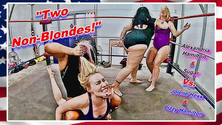 Modest Moms Wrestling - Two Non-Blondes!