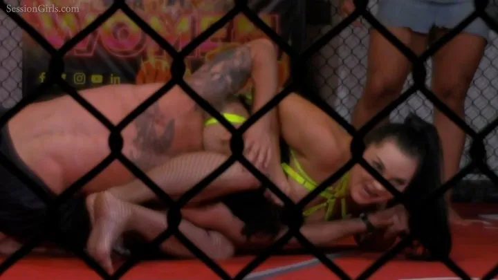 Jennifer Thomas Beatdowns - Hungarian Huntress vs Flavio Mixed Wrestling at WAOF 2023