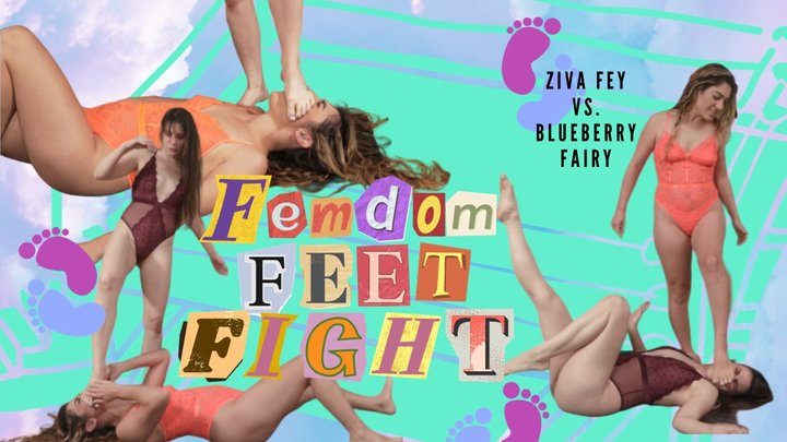 Ziva Fey's Fantasies - HD Ziva Fey Feet Fight Featuring Blueberry Fairy