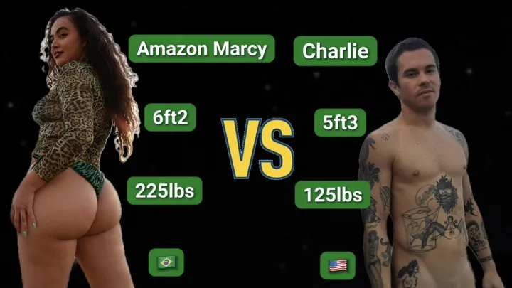 Goddess Marcy - Mixed Competitive Wrestling - Amazon Marcy vs Charlie - mismatch