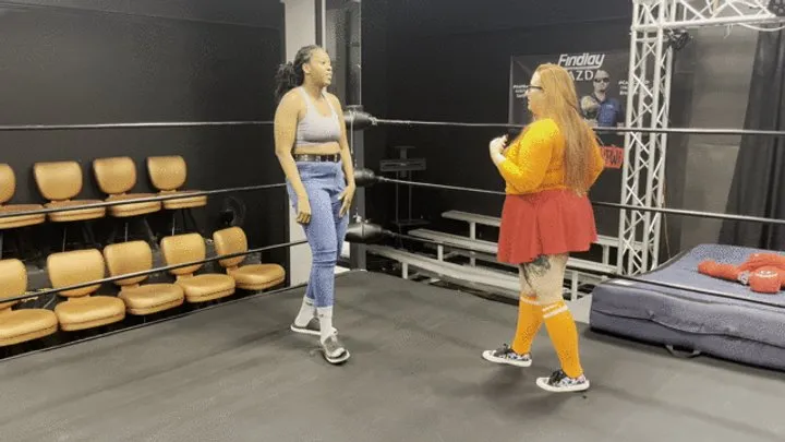 Pandemic Pro Wrestling - Halloween Hijinks - Velma sock and toe wiggling match