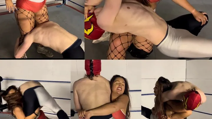 Nadia Sapphire - lift and carry, bear hugs, suplexs and powerbombs
