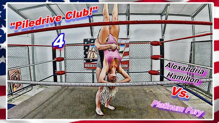 Modest Moms Wrestling - Piledrive Club 4! WMV