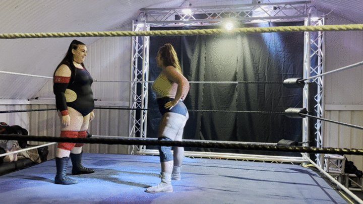 Nadia Sapphire - Giantess wrestler vs BBW wrestler