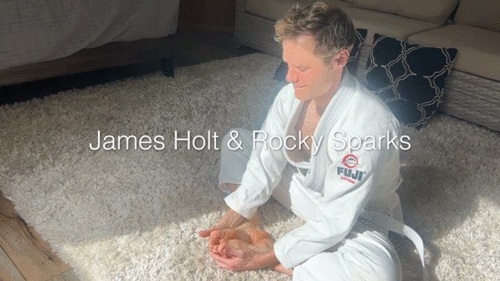 Rocky Sparks - Horny Karate Gi Footjob & Blowjob with James Holt & Rocky Sparks