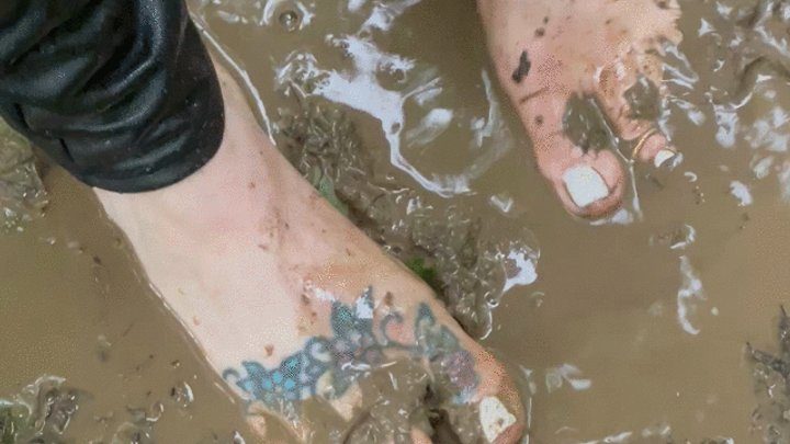 Foot Fondling - Playing in the mud
