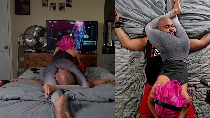 Goddessbbgrl - #Locktober Day 19 - I'm in the mood to play -- #Headscissors #Facesitting