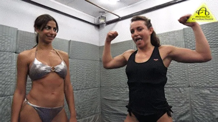 Antschas Wrestling And Fetish Store - Tanya vs Xena female wrestling