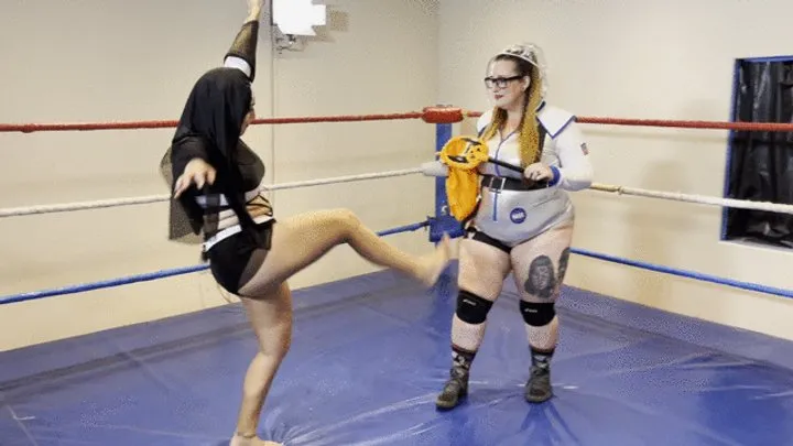 Pandemic Pro Wrestling - Sexy Nun vs Sexy Asstronaut - Stinkface Match