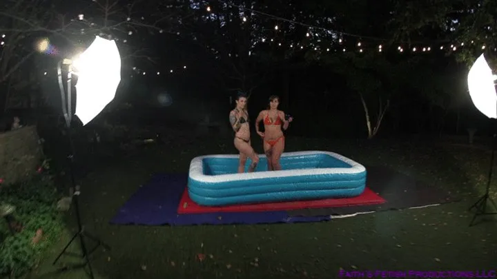 Faith's Fantasy World - Oil Wrestling Miaxhope Vs Faith The Jobber