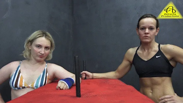 Antschas Wrestling And Fetish Store - Armwrestling Kim vs Yara